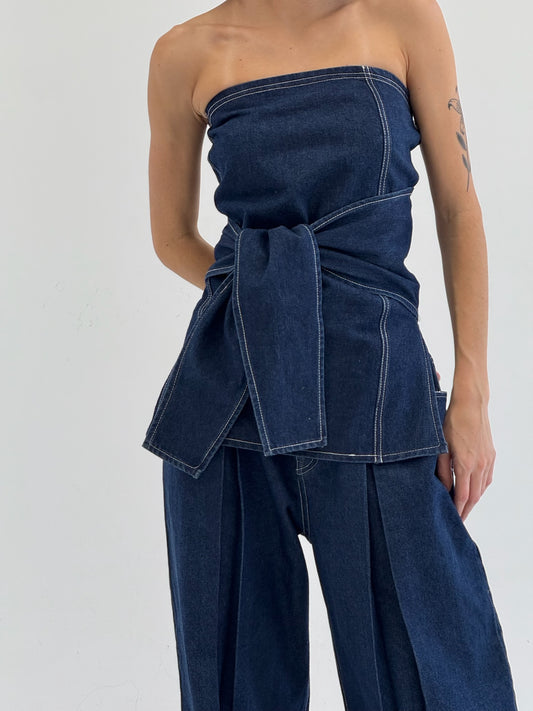 The Denim Mold corset