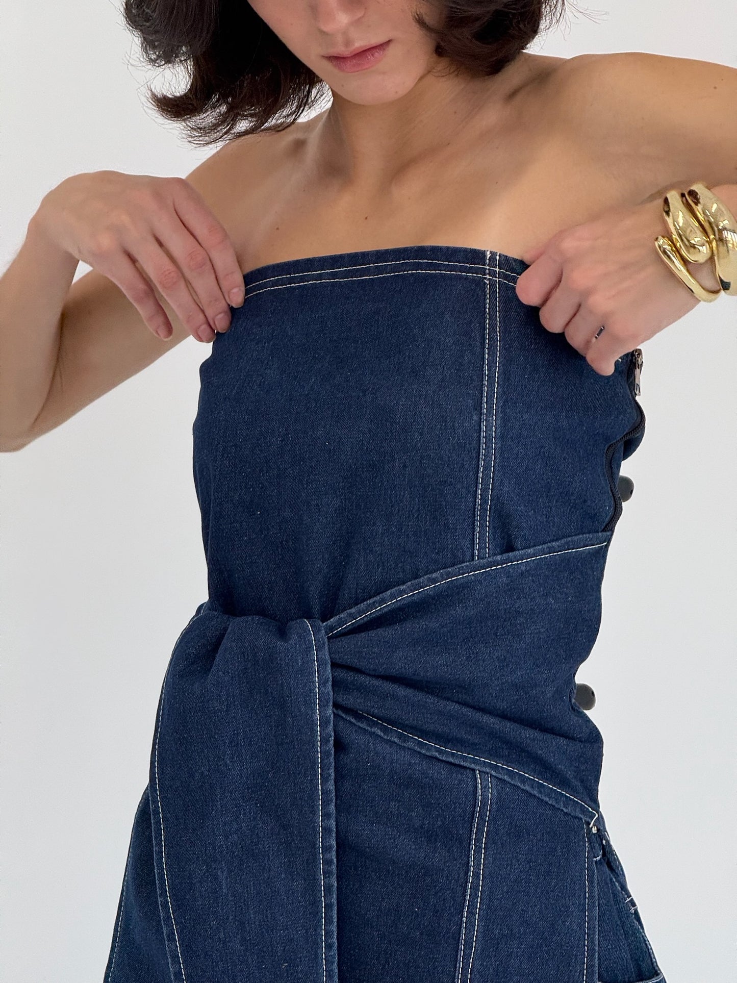 The Denim Mold corset
