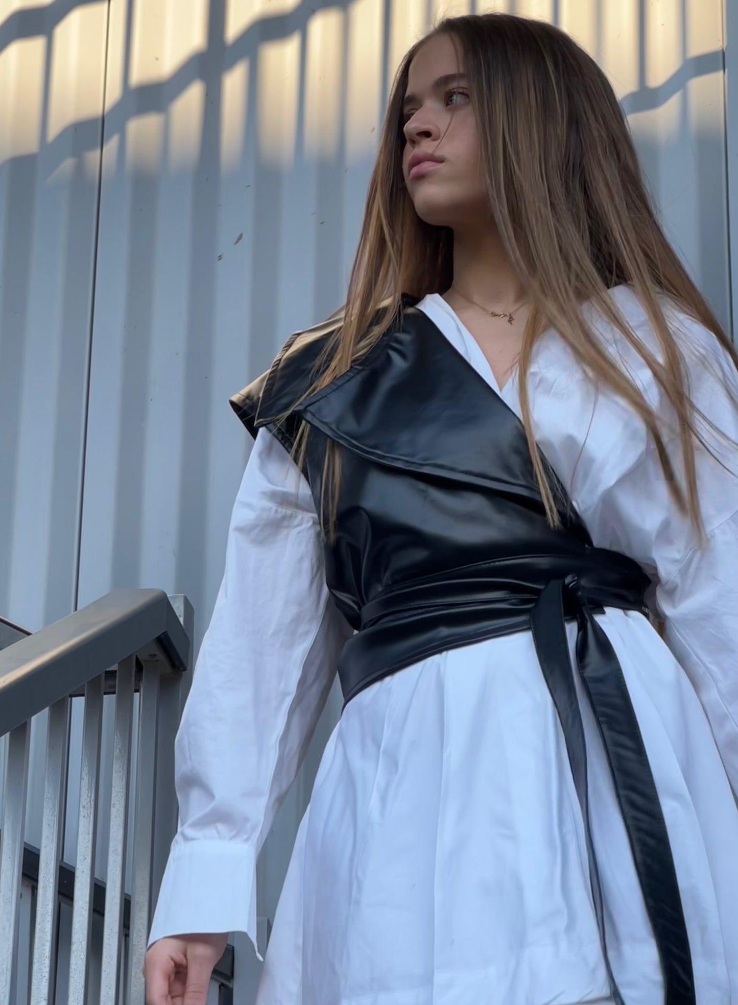 Dual Leather Vest