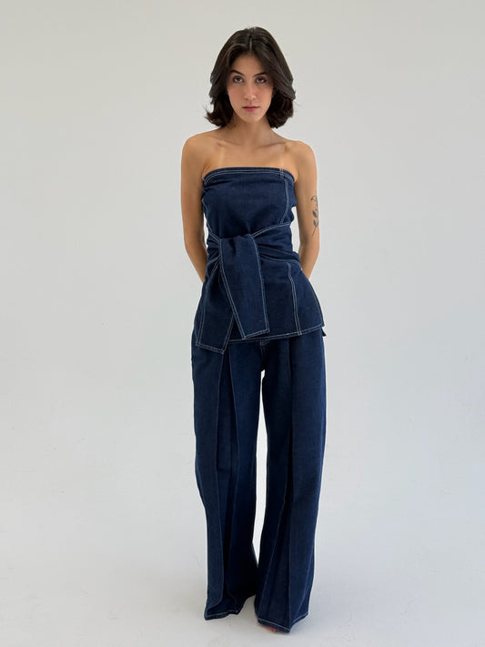 The Denim Mold corset